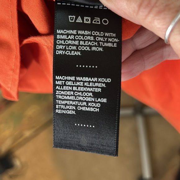 HARLEY DAVIDSON METAL BUTTON UP SHORT SLEEVE ORANGE COLOR BLOCK SHIRT SZ L - Picture 10 of 13